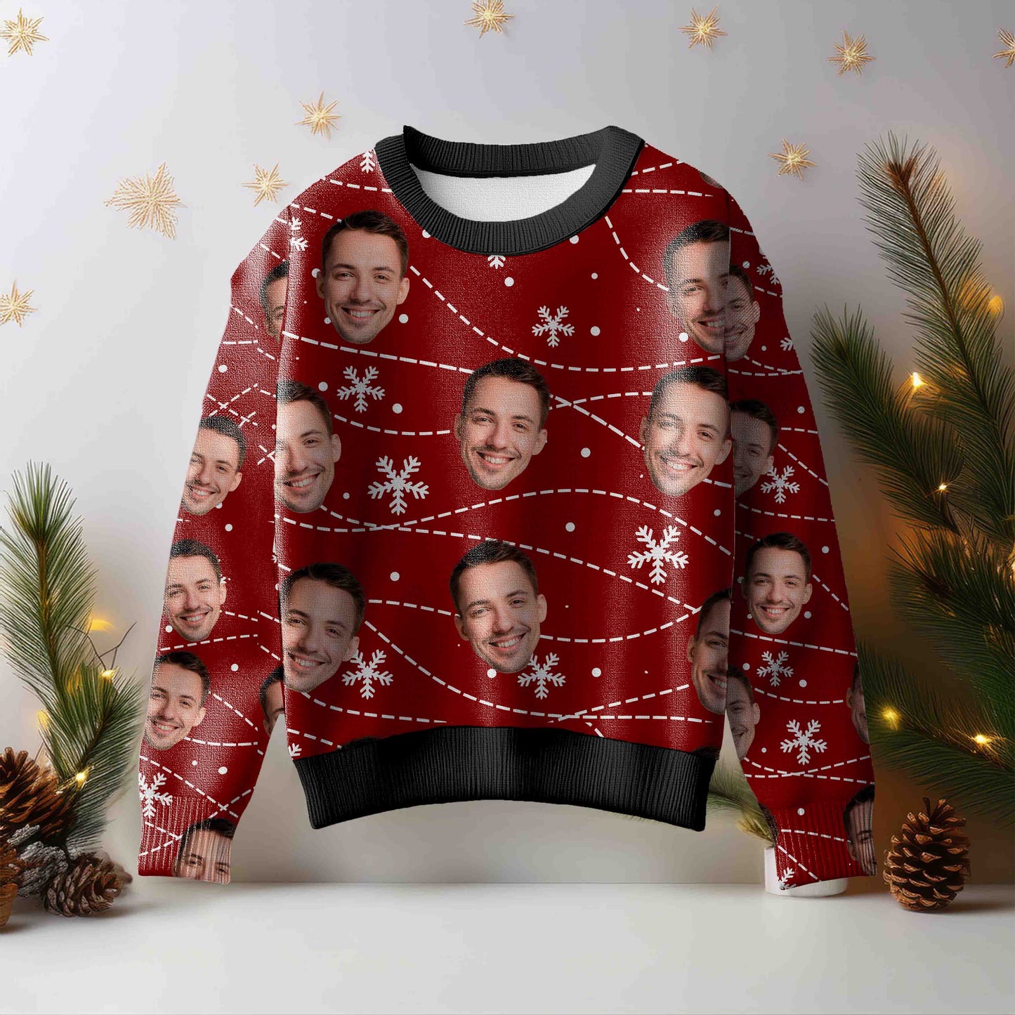 Custom Ugly Sweater - Snow-line