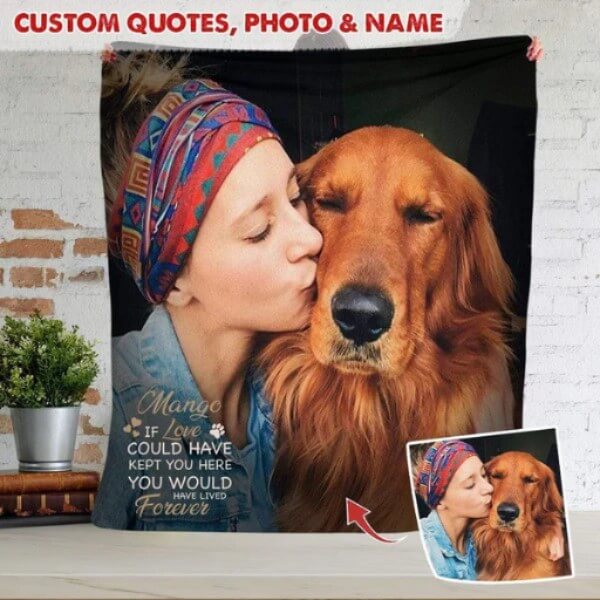 Personalize Pet & Owner Memory Blanket