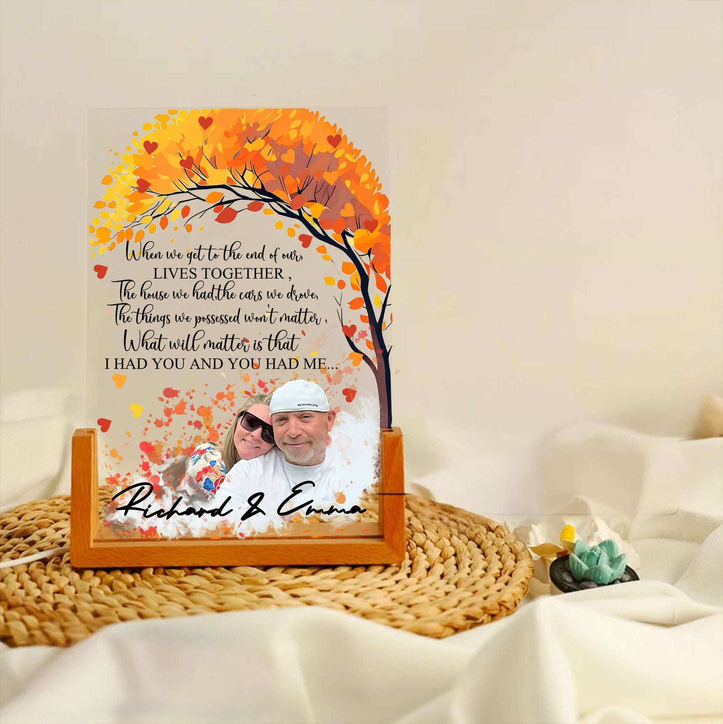 Our Journey Together Couple Acrylic Plaque