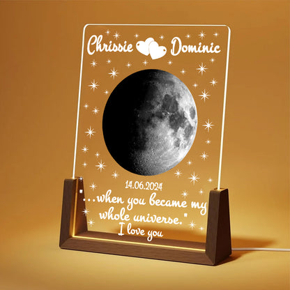 Personalized Moon Phase Acrylic Plaque