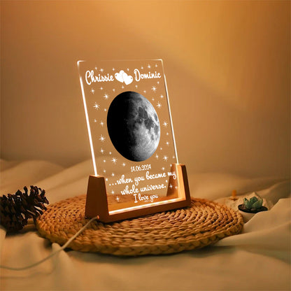 Personalized Moon Phase Acrylic Plaque