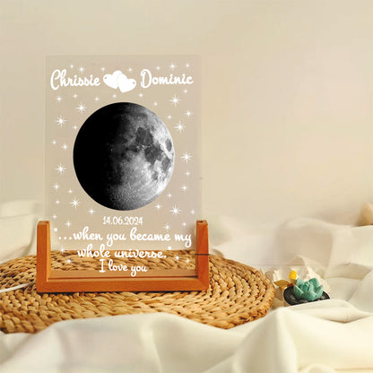 Personalized Moon Phase Acrylic Plaque