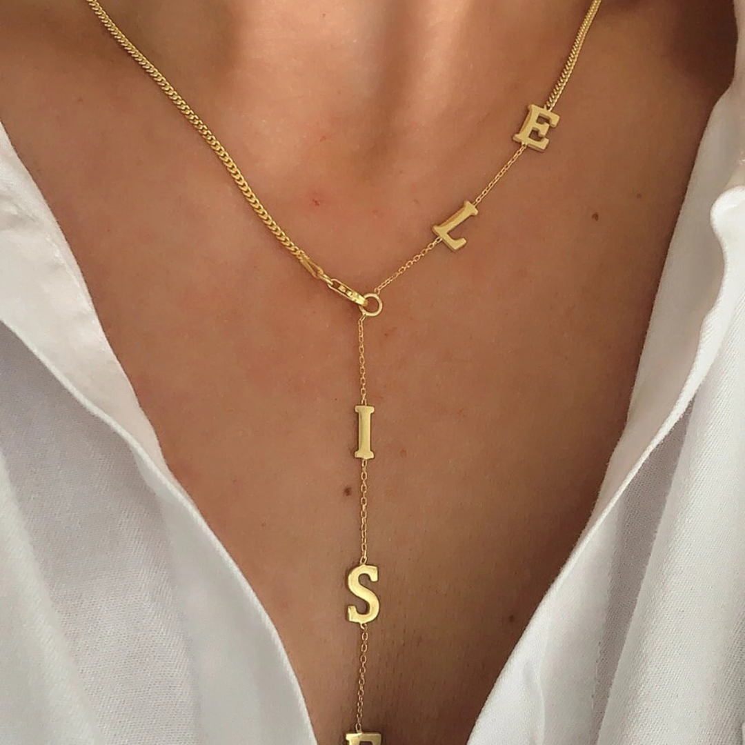 Lariat Name Necklace