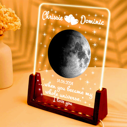 Personalized Moon Phase Acrylic Plaque