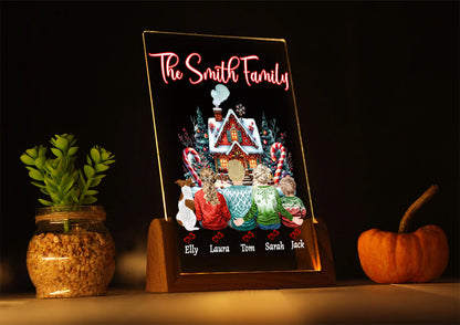 Personalized Christmas Family Acrylic Plaque