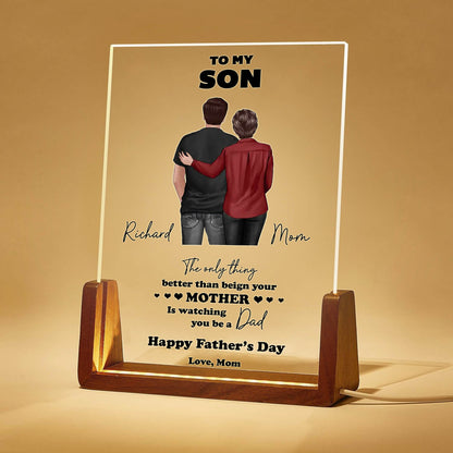 Heartfelt Message for Son - Acrylic Plaque