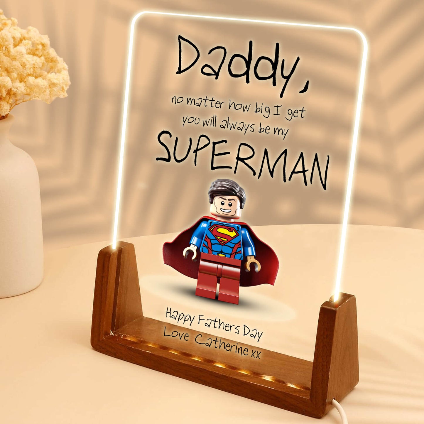 POC Personalised Superhero Acrylic Plaque