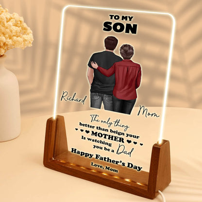 Heartfelt Message for Son - Acrylic Plaque