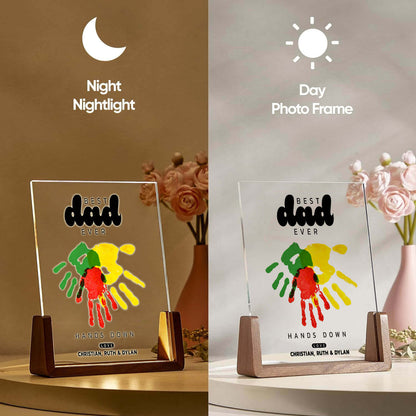 POC customized Best DAD ever handsdown acrylic plaque