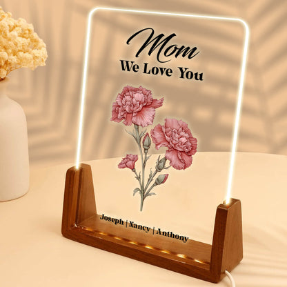 Personalize Childs Love Message LED Acrylic Plaque