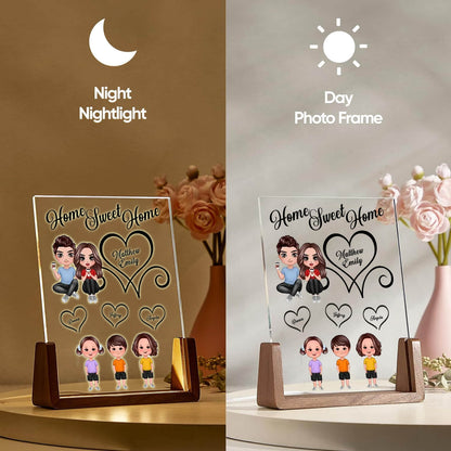 Personalize Home Message LED Light Acrylic Plaque