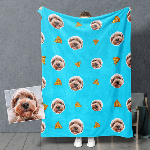 Pizza Custom Pet Fleece Blanket