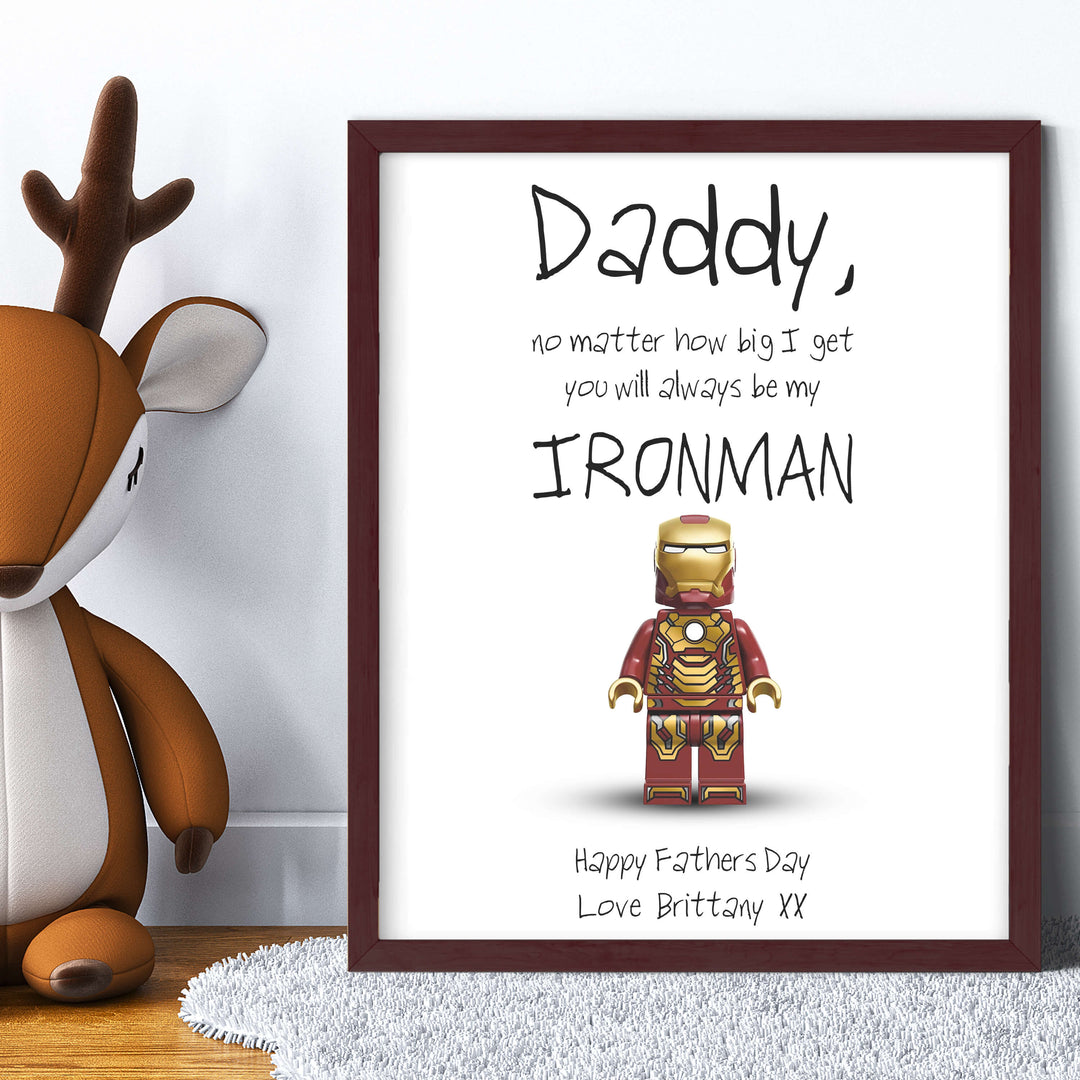 Personalize Superhero Daddy Canvas