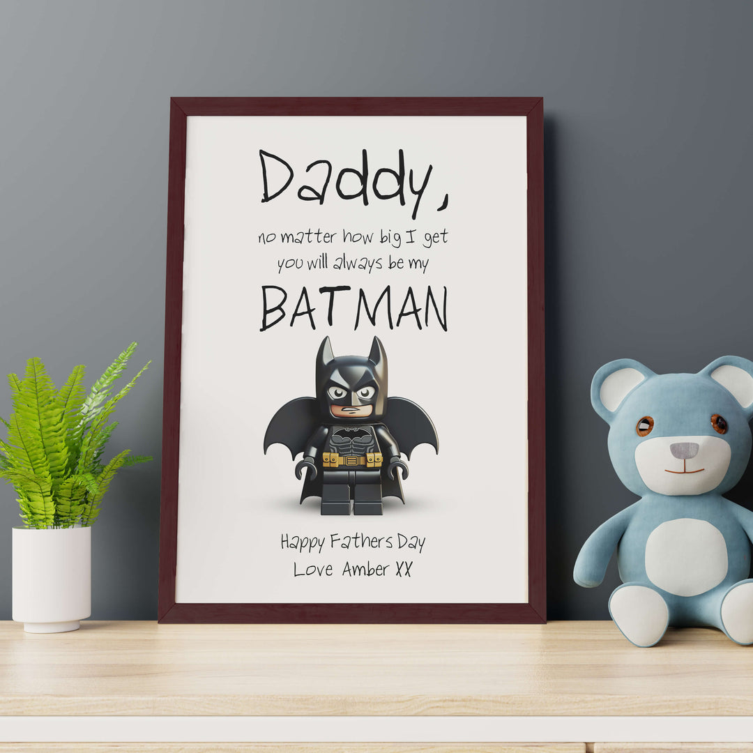 Personalize Superhero Daddy Canvas