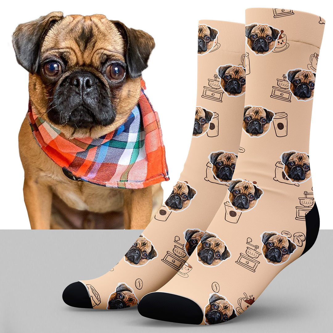 Glohox Custom Dog Face Socks - Personalized Dog Cat Pet Photos on Socks  Customized Unisex Funny Face Socks for Pet Lover : Pet Supplies 