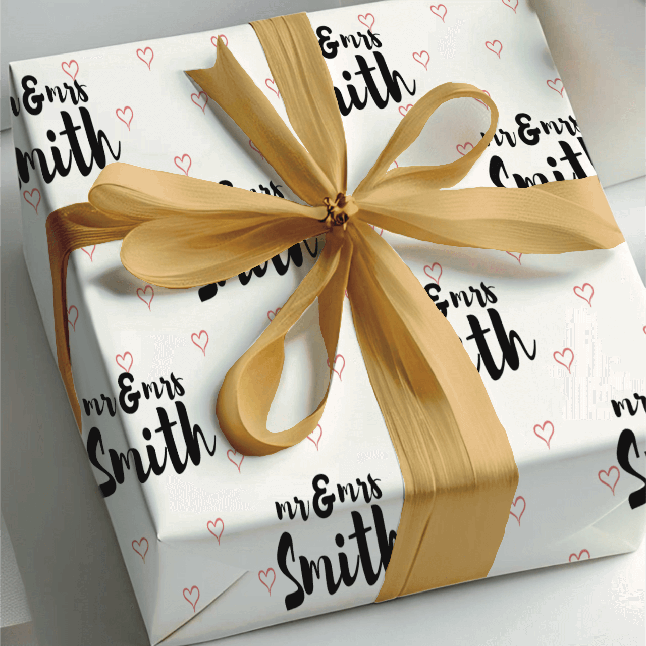 Wrap with love - Custom Gift Wrapping Paper Roll