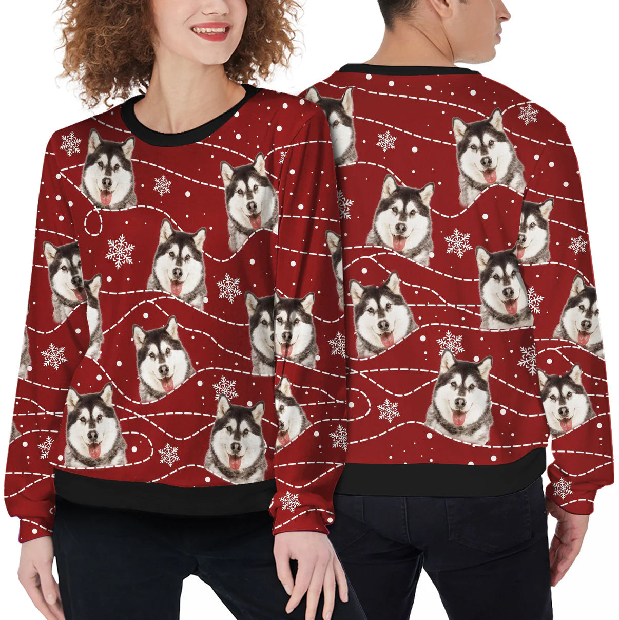 Custom Ugly Sweater - Snow-line