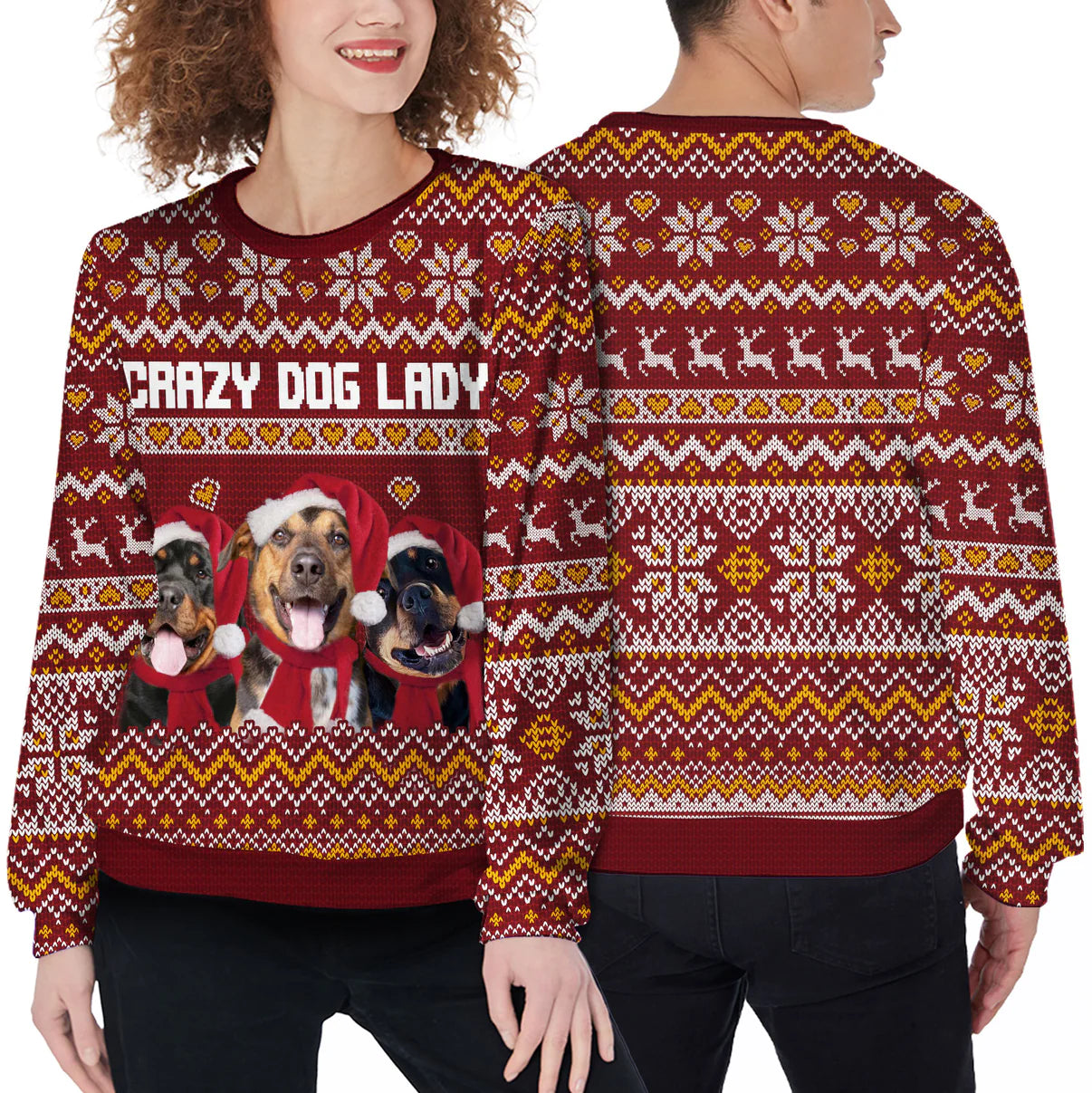 Aangepaste lelijke trui - Crazy Dog Lady