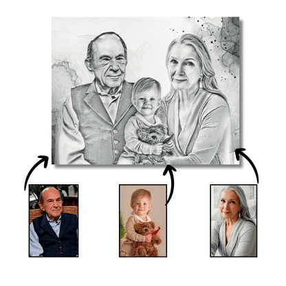 Family Personalized Portraits : Forever United