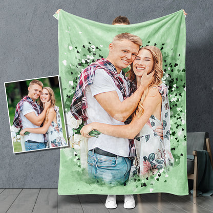 POC™ Personalized Couple Fleece Blanket