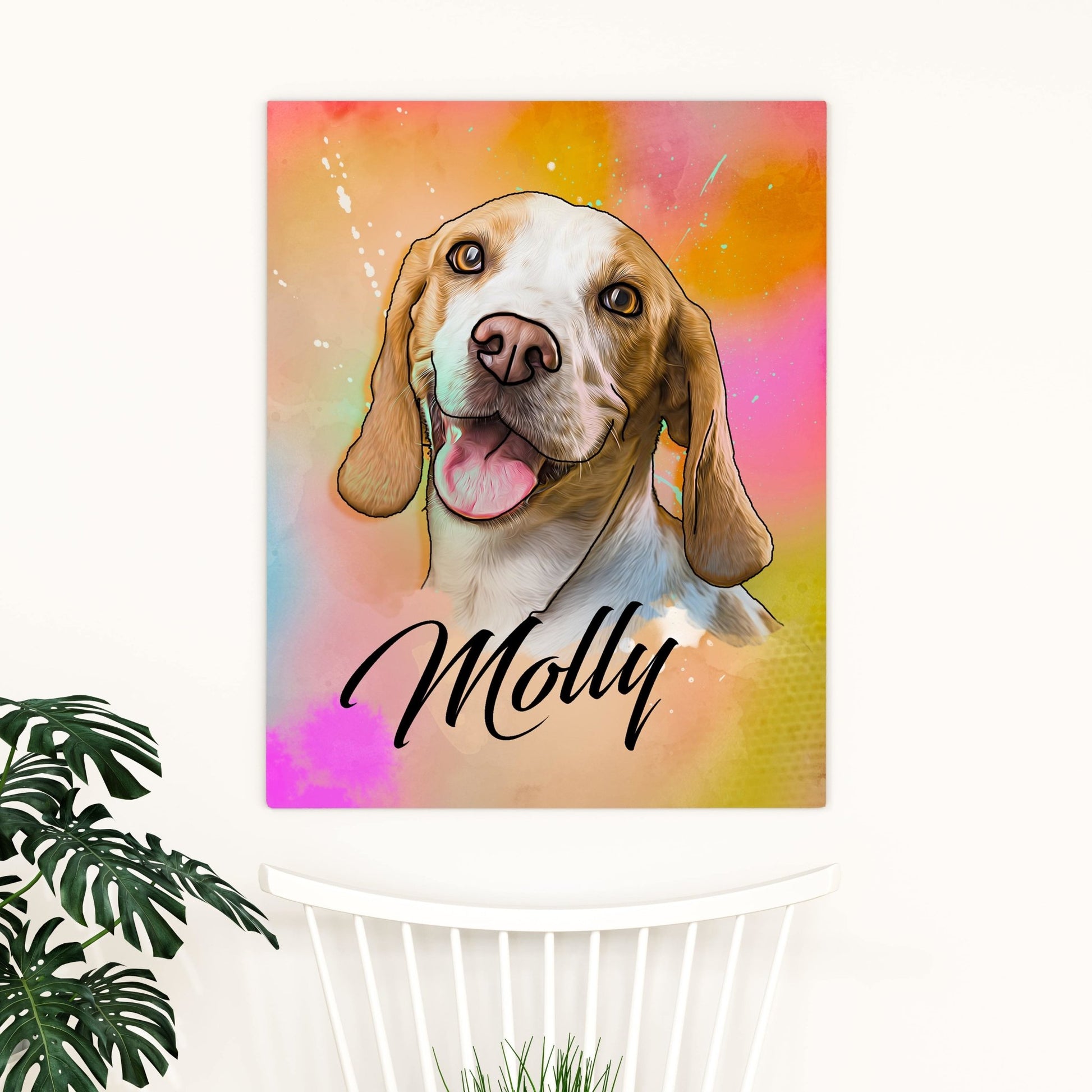 Aurora Portrait - Personalized Pet Art - Pet on Canvas