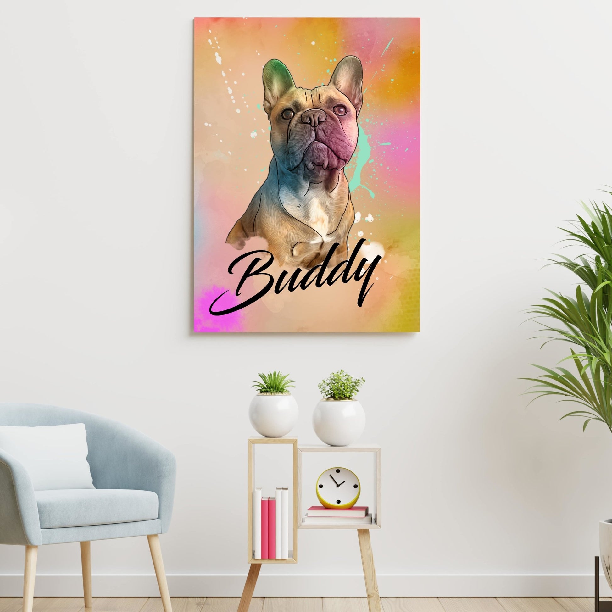 Aurora Portrait - Personalized Pet Art - Pet on Canvas