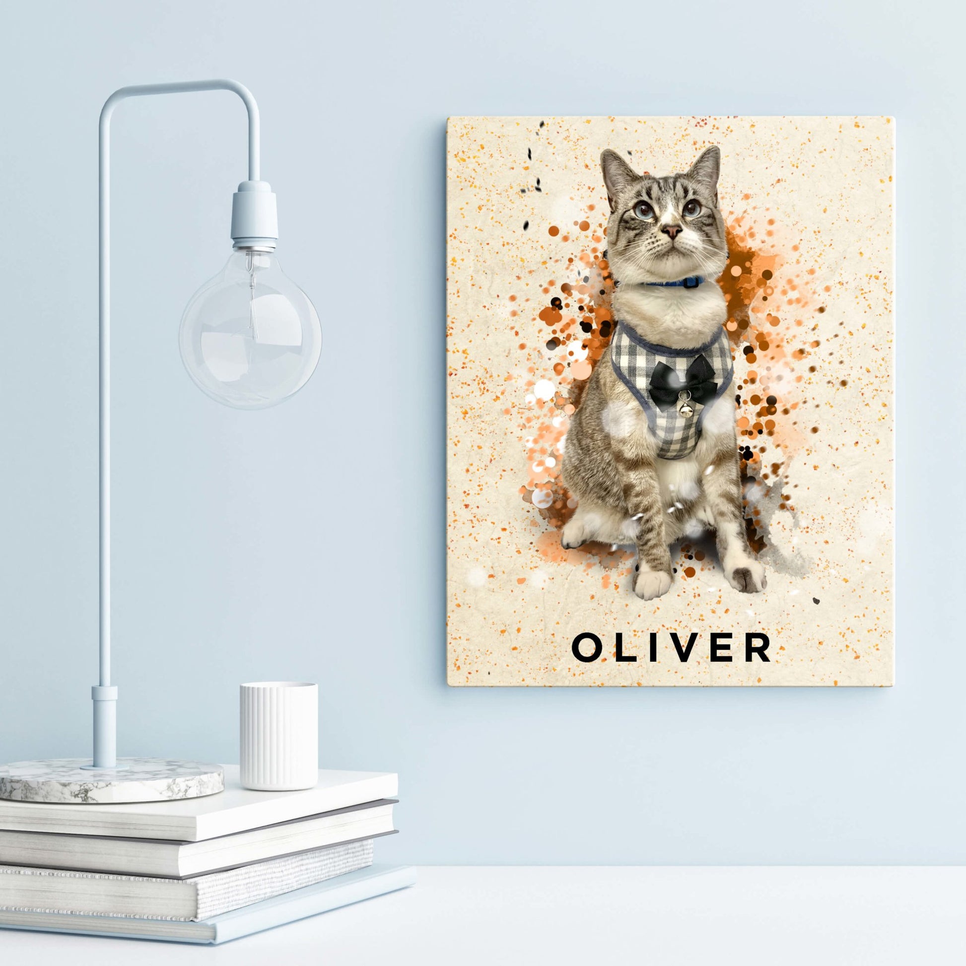 *LIMITED EDITION* Personalized Pet Art - Canvas - Pumpkin Spice - Pet on Canvas