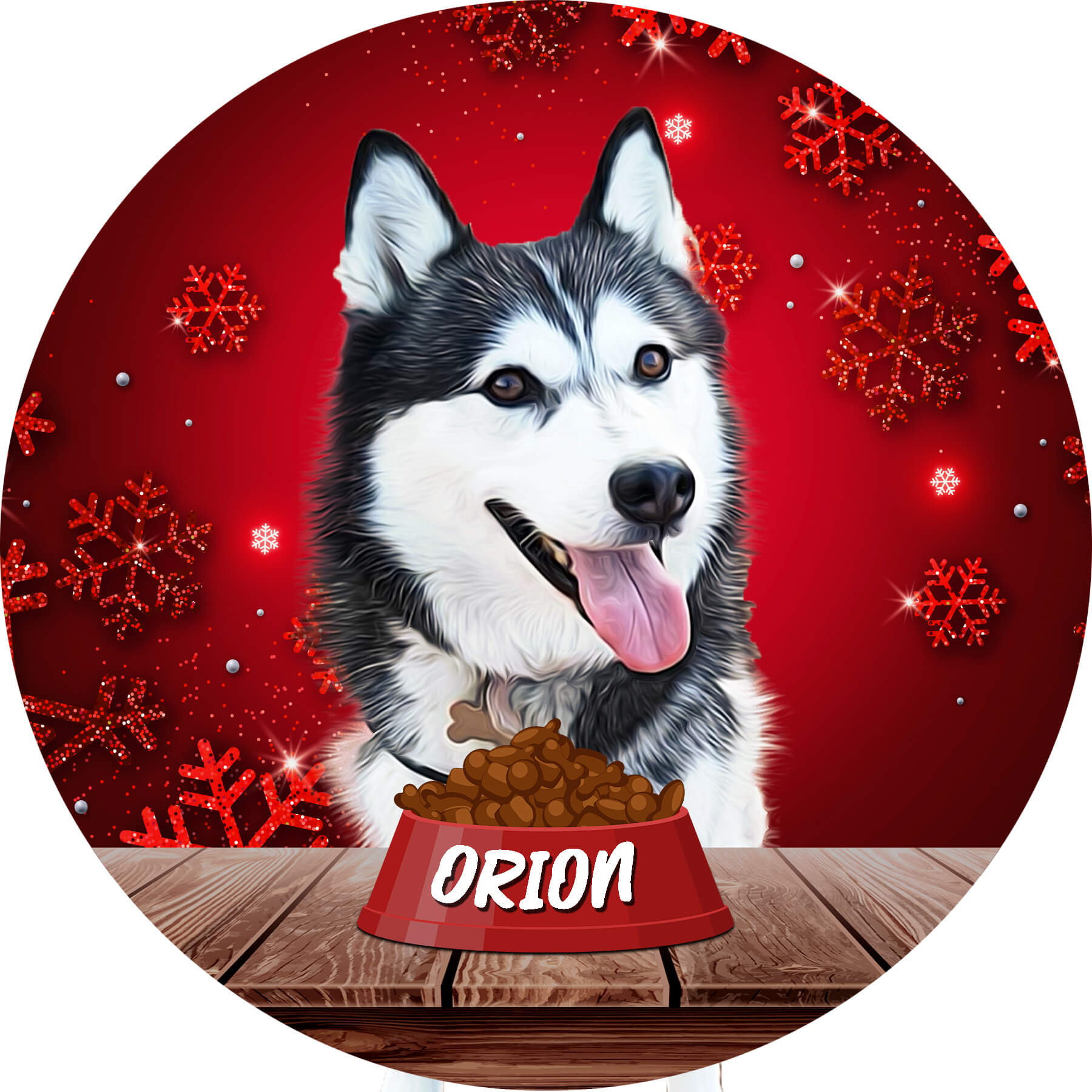 Personalised Christmas Pet Ornaments - Pet on Canvas