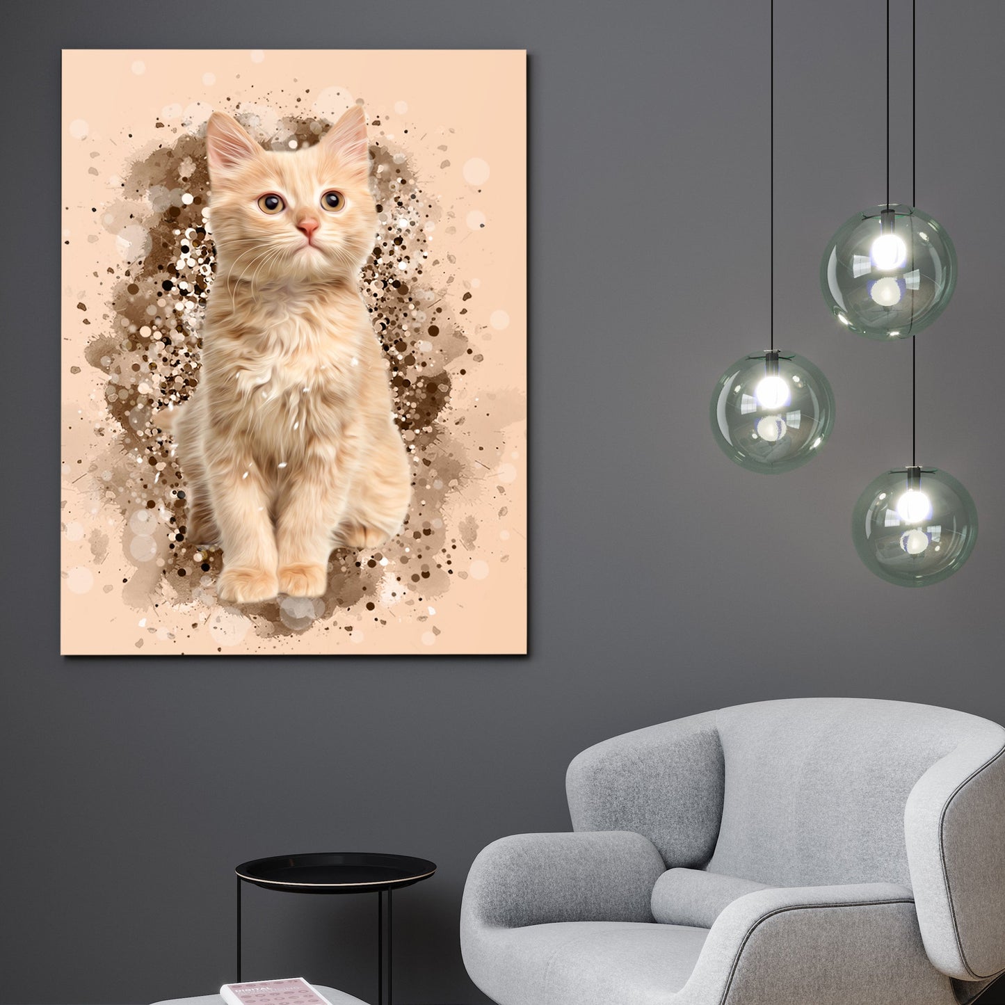 Personalized Cat Art - Pet on Canvas