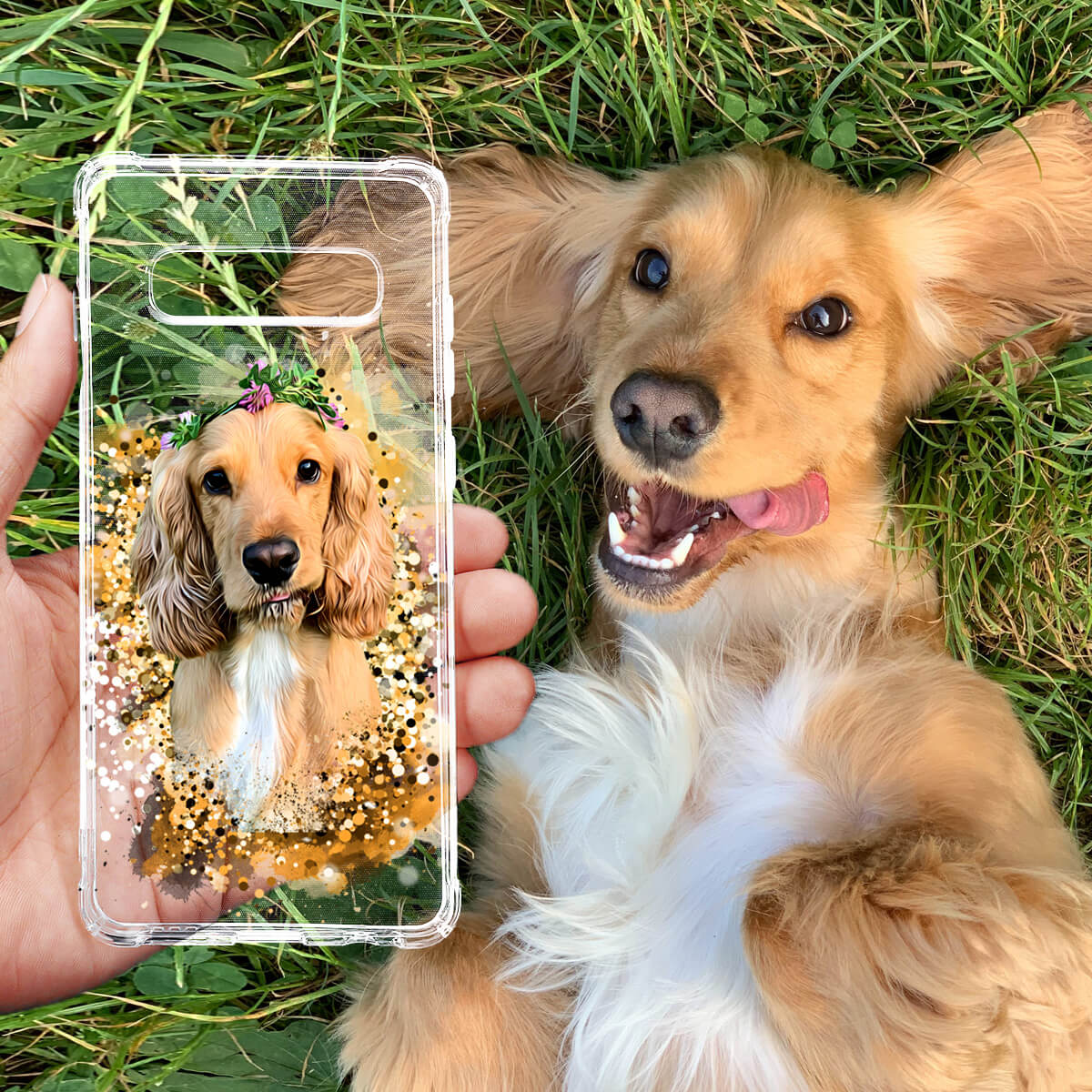 Personalized Pet Art - Phone Case - Pet on Canvas